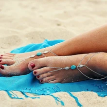 Summer Style Silver Ankle Bracelet For Women Foot Chain Jewelry ,Charm Barefoot Sandals Foot Bracelet Anklets For Women 2016