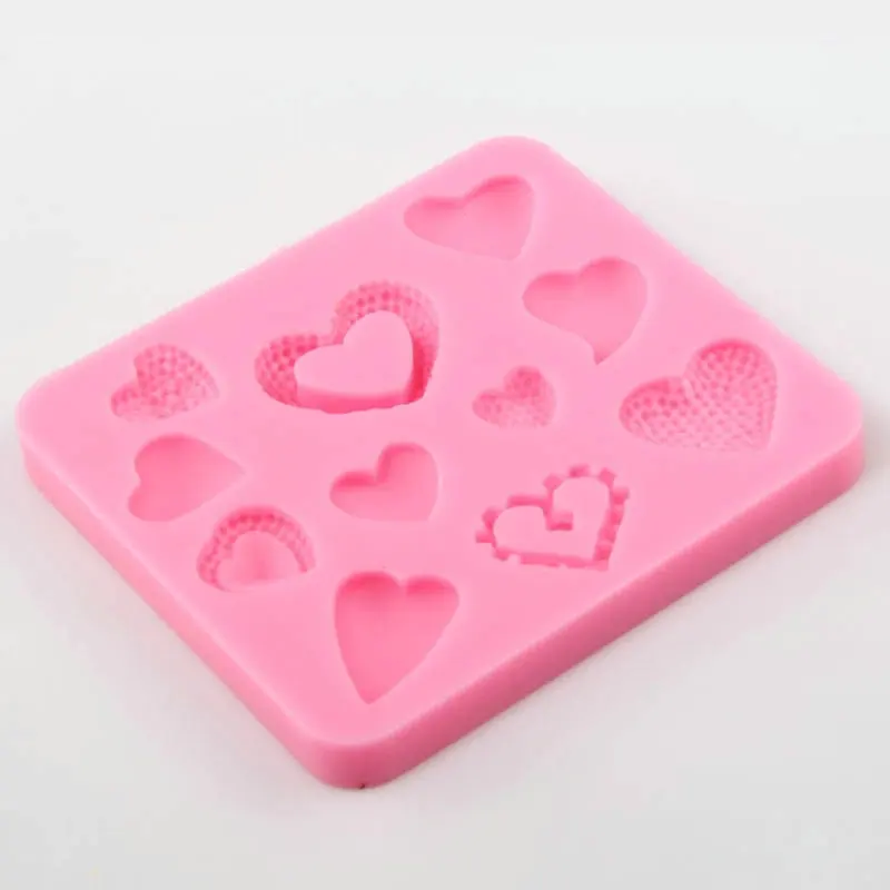 AMW Мини силиконовая форма-сердце инструменты для украшения тортов из мастики мыло ручной работы шоколадная форма для полимерной глины