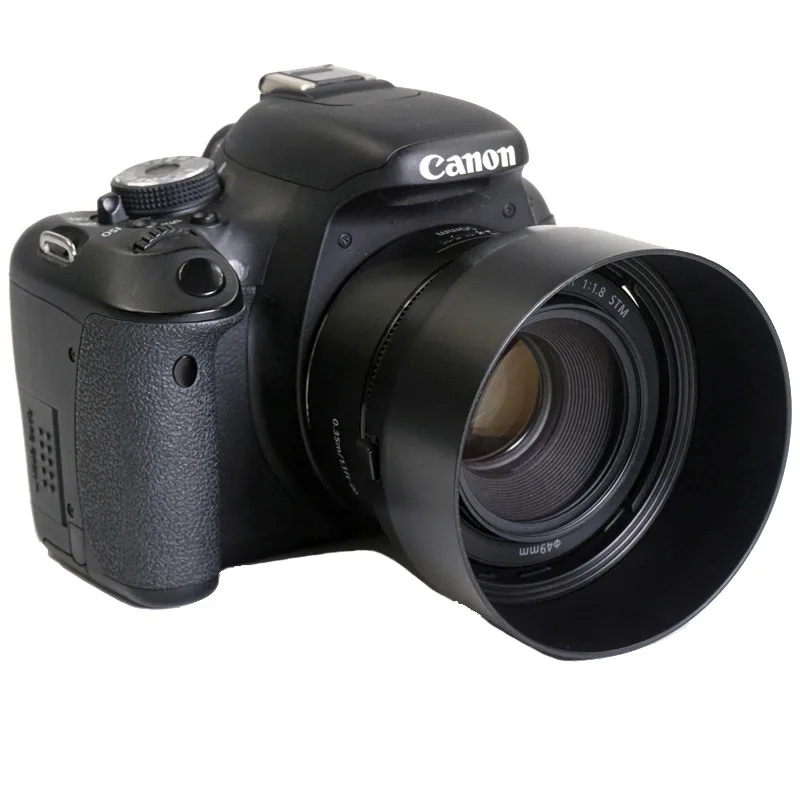 ES68 бленда объектива камеры 50 мм реверсивная камера Lente аксессуары для Canon EF f/1 8
