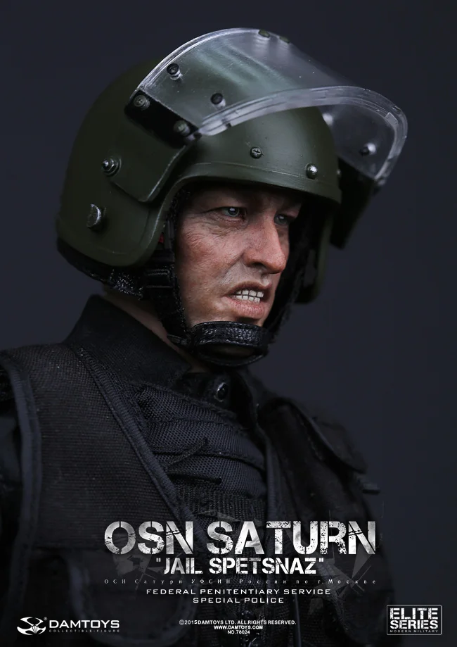 Damtoys 78024 1/6 OSN Saturn Jail Spetsnaz FSIN SPECIAL POLICE 1" Коллекционная фигурка для фанатов подарок на праздник