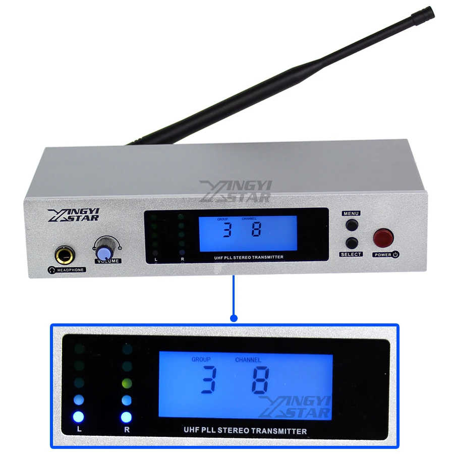 Беспроводной в ухо монитор системы профессиональный сценический поет производительность бодипак приемник стерео наушники передатчик для наблюдения