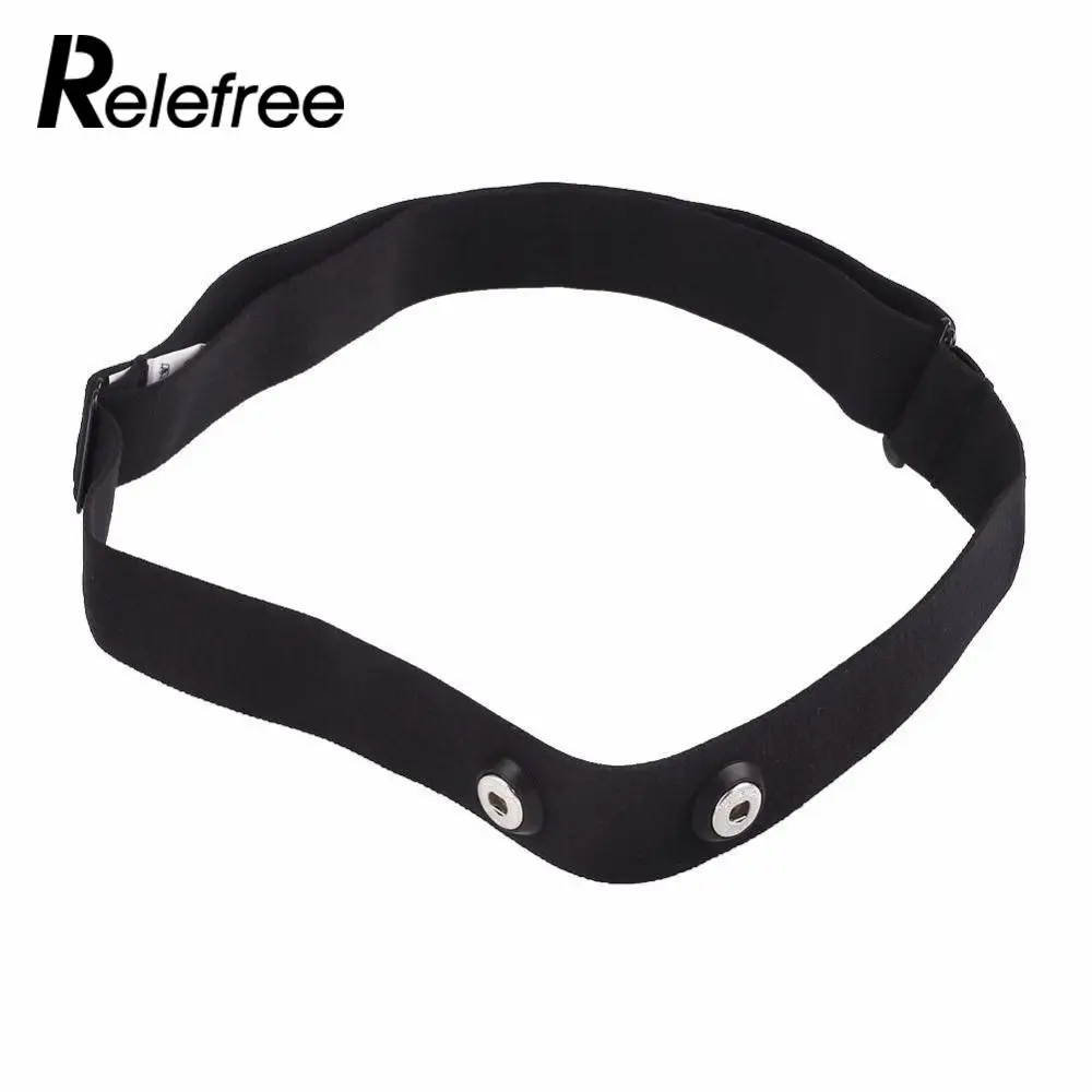 

Relefree Black Adjust ChestBelt Strap Band Garmin Wahoo Polar Sport HeartRate Monitor For Outdoor Running Fitness