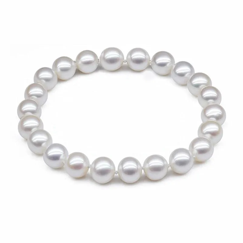 

2014 Fashion New Girl Handmade 10mm Glass Pearl Bracelet Women Jewelry Luxury ElastIc Strand Bead Bracelets Bangles Whoiesale