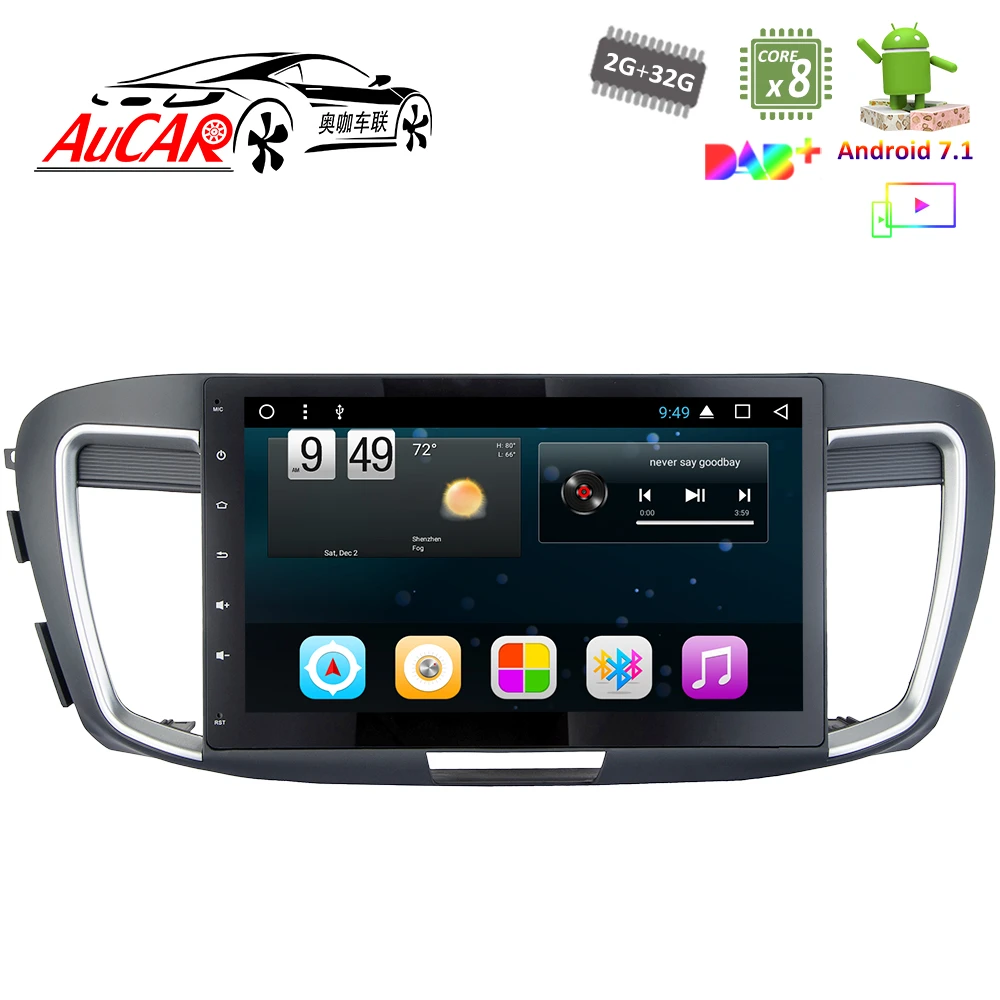 Android 7 1 10 1 Car Dvd Player Gps Navigation System For Honda Accord 9 14 16 1024 600 Bluetooth Radio Wifi 4g Stereo Car Multimedia Player Aliexpress