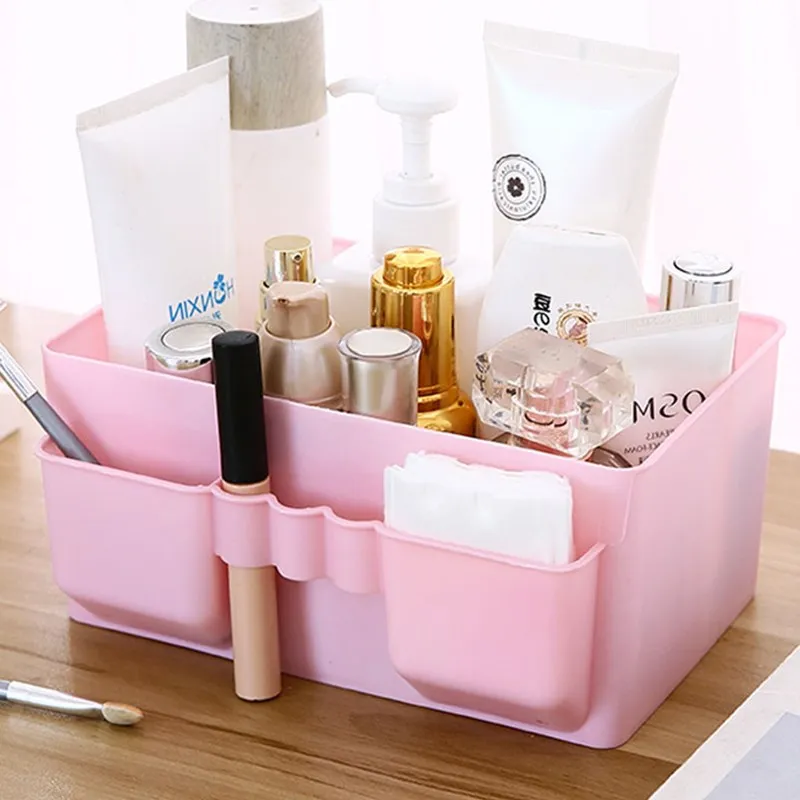 

Plastic Storage Box Makeup Organizer Case Drawers Cosmetic Display Storage Office Sundries Make Up Container Boxes lw034519