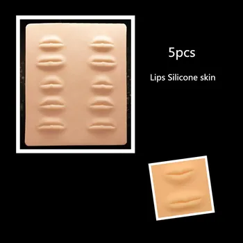 

5 pcs Outstanding Quality 3D Permanent Make Up Lips Practice Skin Silicone Fake Skin For Beginners