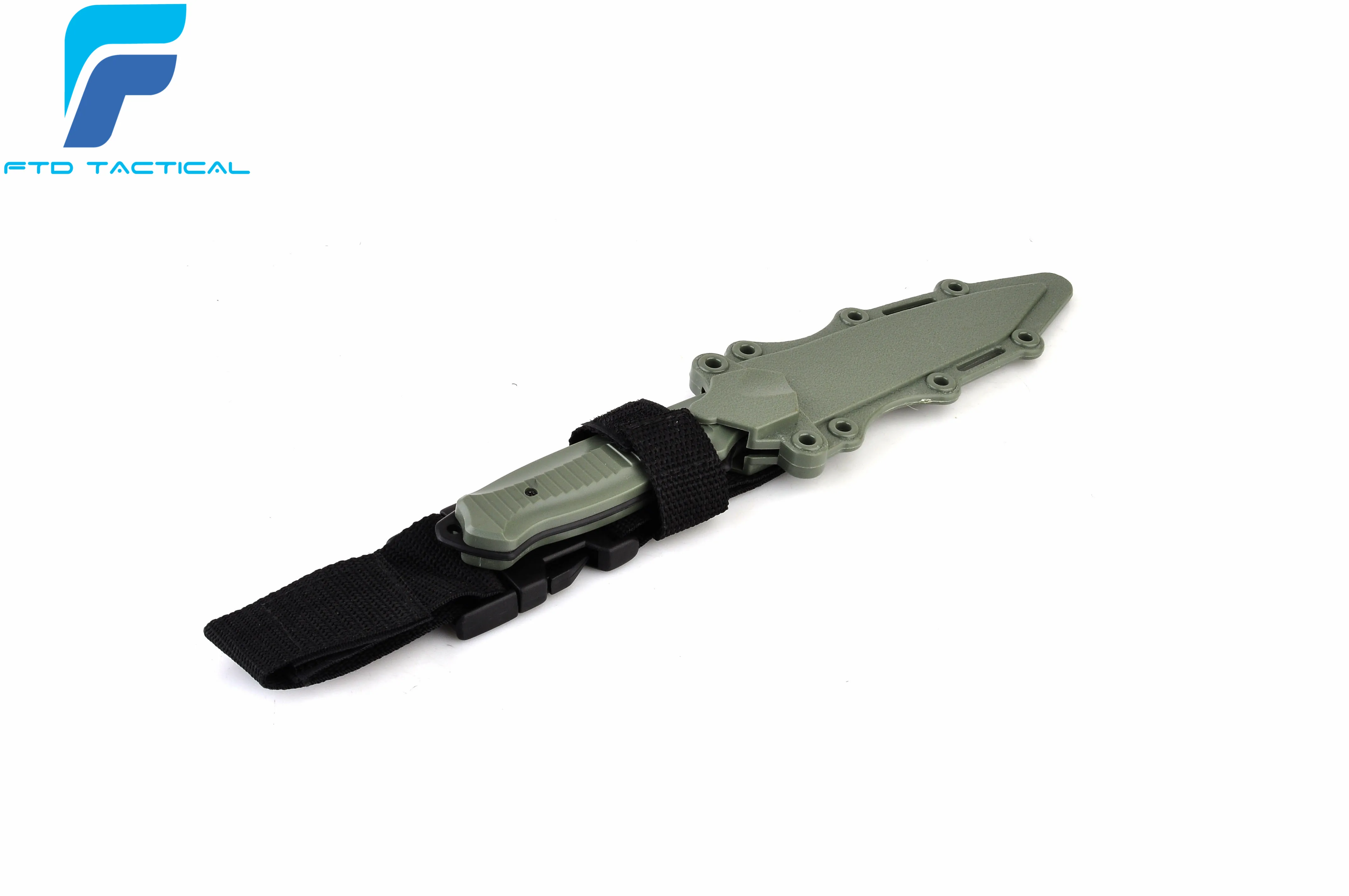 

Matrix M37-K Seal Pup Type Rubber Training Knife w/ Hardshell Sheath Airsoft Movie Prop