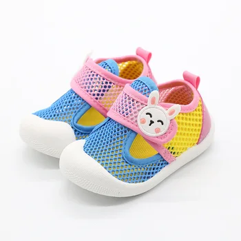 

kac2019 new cartoon summer boys and girls casual shoes soft leather baby toddler shoes breathable non-slip hole shoes baby shoes