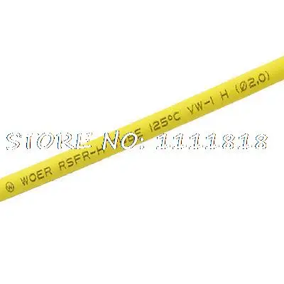 

2.0mm x 200 Meters Yellow Heat Shrinkable Tubing Tube Roll