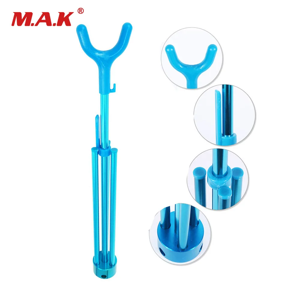 

1 Pc Blue Removable Recurve Bow Stand Aluminum Alloy Recurve Rack Bow Accessory for Recurve Bow Archery Hunting Shooting