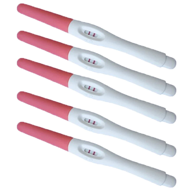 

5ps Hcg Urine Early Pregnancy Midstream Test Paper PH Meter Urinary Ketone Paper Strips Women Stick Home Private Test Strips