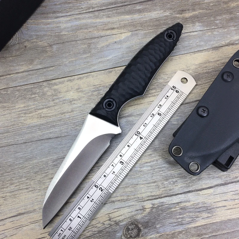 New D2 Blade G10 Handle Quality Small Survival Fixed Knives Hunting