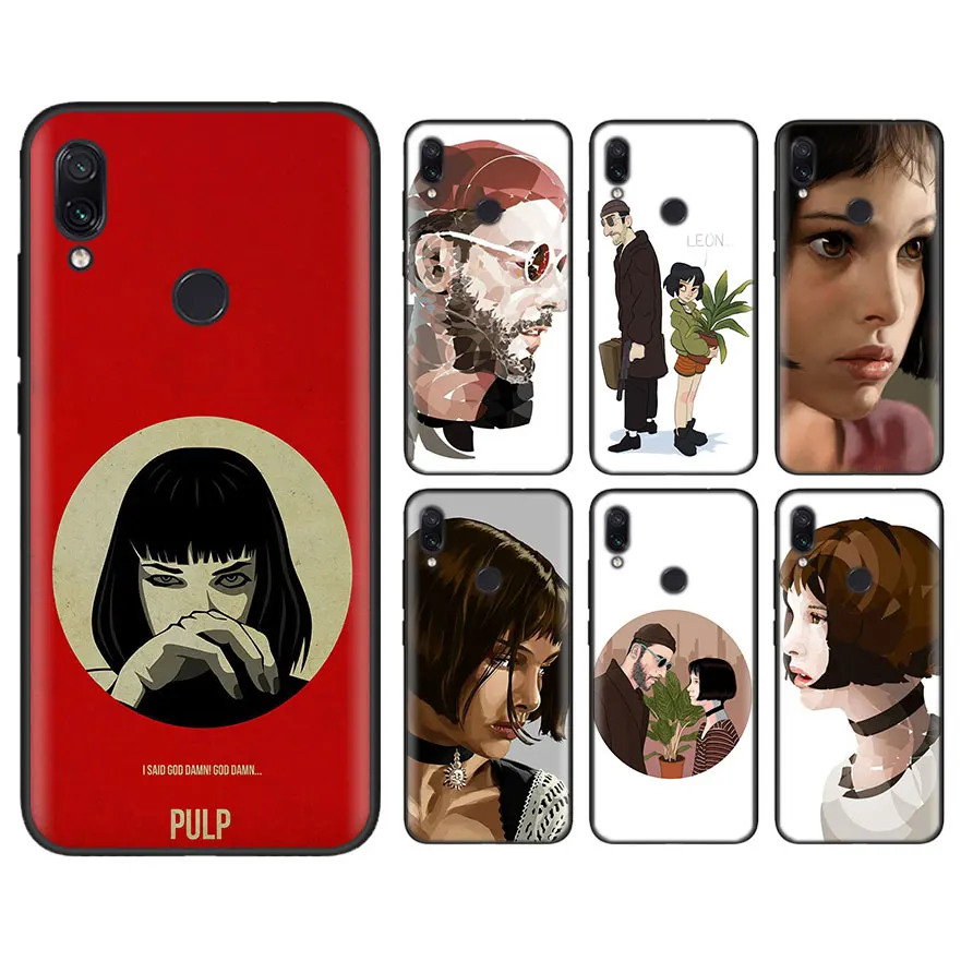

Black Soft Case for Xiaomi Redmi Note 5 Pro 6 7 Pro 5 6 6A Leon Matilda Natalie Portman Movie for Mi 9 8Lite Mix 3 Play A2 Lite