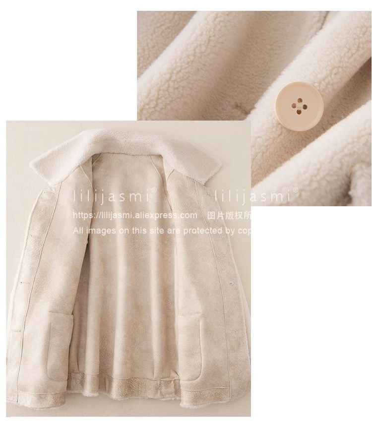 Для женщин однобортное пальто отложной воротник 30% шерстяной флис Короткое пальто флис ткань корткое пальто из искуственного меха пальто, зимняя верхняя одежда#903