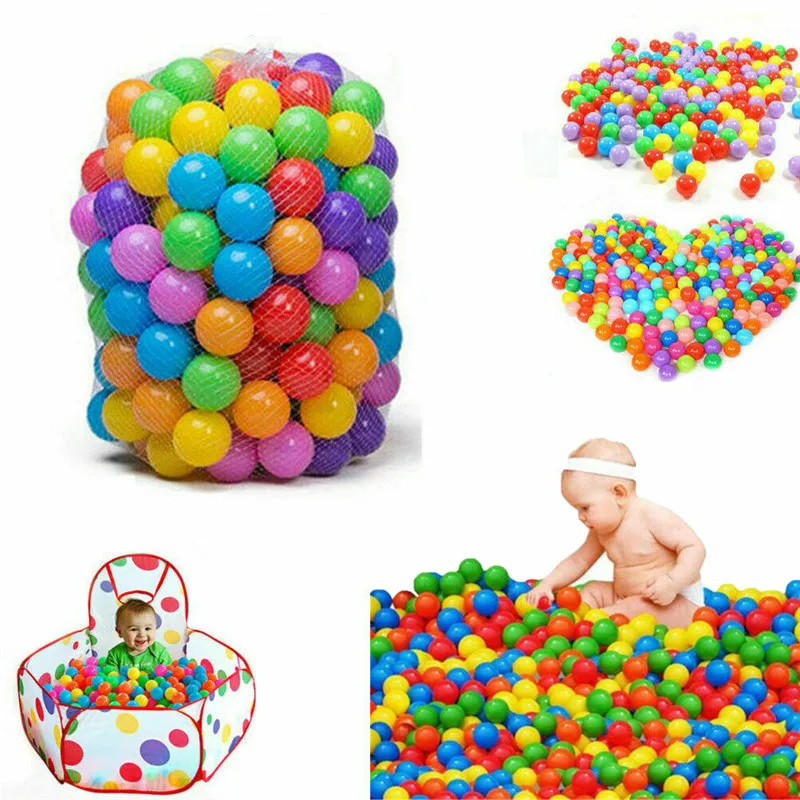 

20/50/100PCS Quality Secure Baby Swim Pit Pool Toys Colorful Soft Plastic Ocean Fun Toy Ball