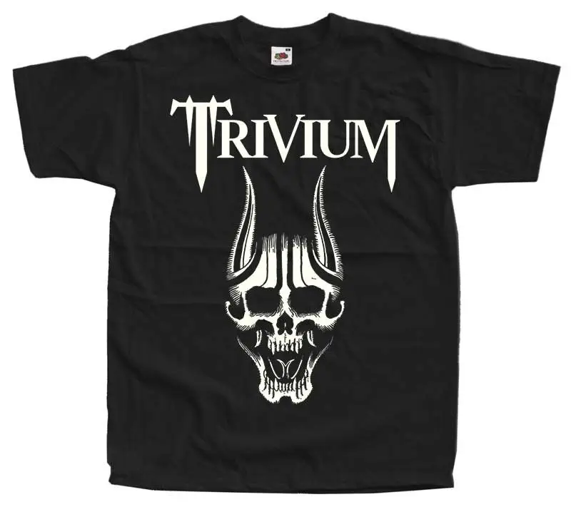 Trivium V5 Heavy metal band Groove poster T Shirt (черный) S 3XL кошачья ветровка футболка с Мопсом Trump sweat