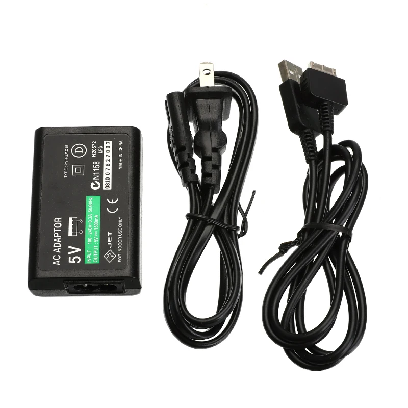 

US Plug For Sony For PS Vita For PSV AC Power Adapter Supply Convert Charger + USB Data Cable Home Wall Charger