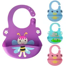 Детский нагрудник с милым принтом, нагрудники для девочек и мальчиков, водоотталкивающий нагрудник Силиконовое полотенце, нагрудник для детей