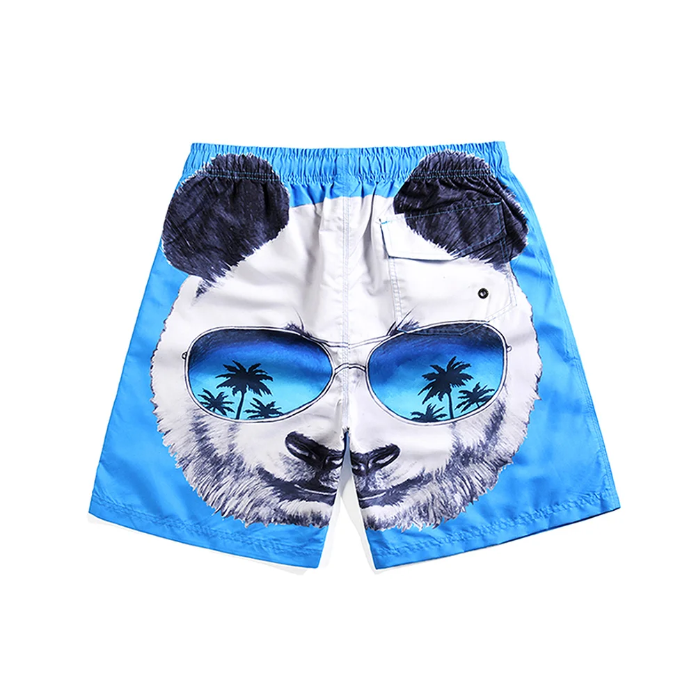 Moda 3d impressão praia shorts para homens