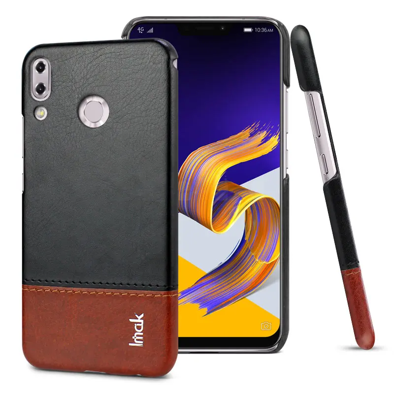 IMAK Ruiyi серия Роскошная кожа из искусственной кожи чехол для Asus Zenfone 5(ZE620KL)/5Z(ZS620KL) твердый PC задняя крышка чехол Качество s - Цвет: Multi