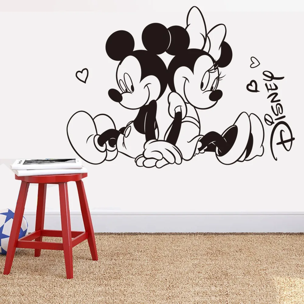 

Custom Name DIY Vinyl Decal Cartoon Mickey Stickers Art Home Decor Children Room Sitting Room Sofa Bedroom Wall Sticker G137