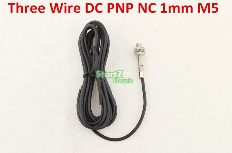 

10Pcs DC PNP NC three wire 1mm M5 Inductive proximity switch sensor LJ5A3-1-Z/AY