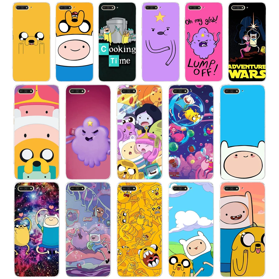 

5AQ Adventure Time Breaking Bad Cooking Time Soft Silicone Tpu Cover Case for huawei Honor 7a pro 7x play 5.45 5.7 inch case
