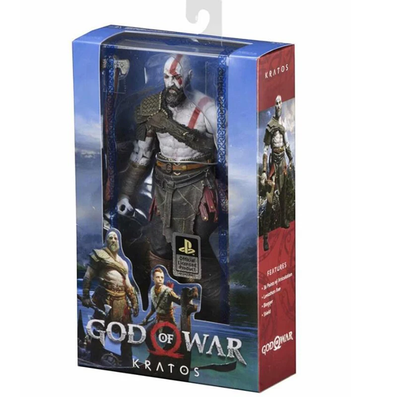 

God of War Action toy figure Kratos anime movable kids painted collectible PVC 8" figures gift Christmas F7659