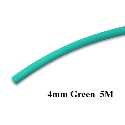 Green 4mm 5M Posidon 5 м/рулон 3/4/5/6/8 мм термоусадочная трубка для оказания помощи, крючки, станок и Пластик терм усадочная трубка для Термальность-Пластик трубка помощник рыболовные крючки - Цвет: Green 4mm 5M