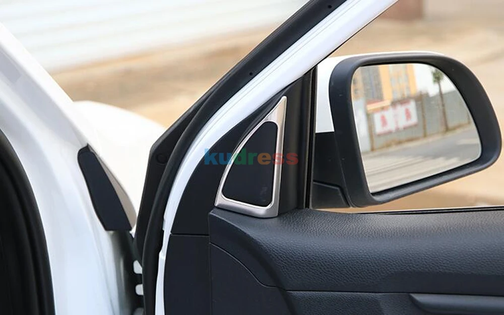 Для Kia Rio 4 X-line ABS Матовый автомобильный Стайлинг интерьер передний треугольный столб аудио динамик рамка Накладка аксессуары