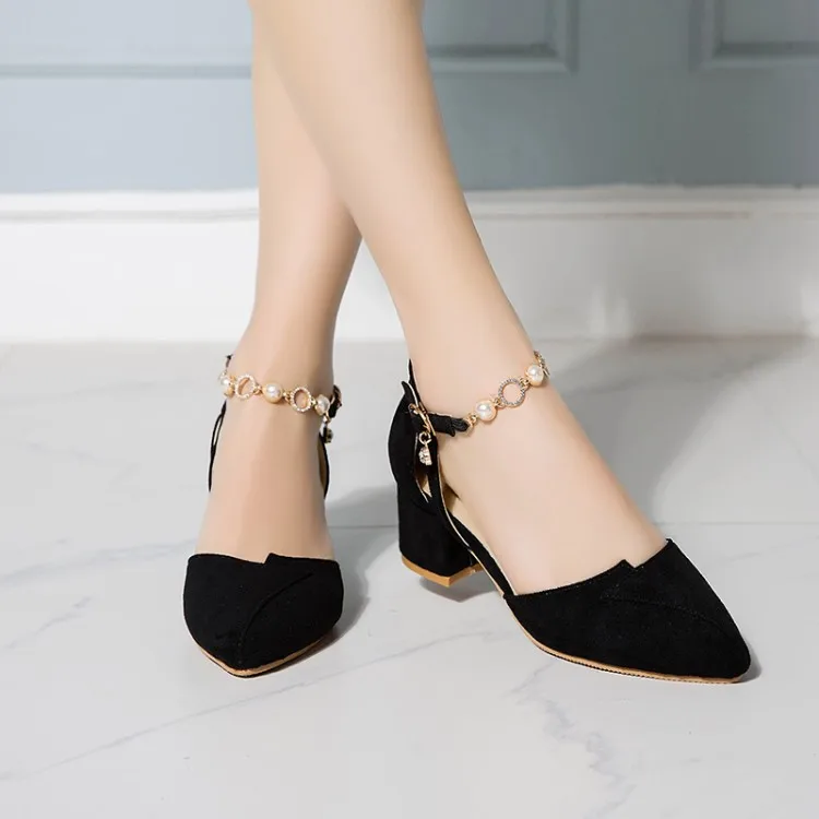 

Big Size11 12 13 14 15 16 high heels sandals women shoes woman summer ladies Metal decorative sandals with thick heels