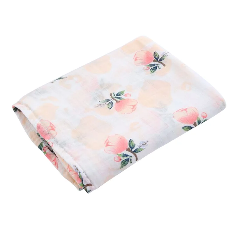 Хлопковое детское одеяло мягкое многофункциональное муслиновое детское одеяло s постельные принадлежности детское Пеленальное полотенце для новорожденных Пеленальное Одеяло - Цвет: Pink Rose