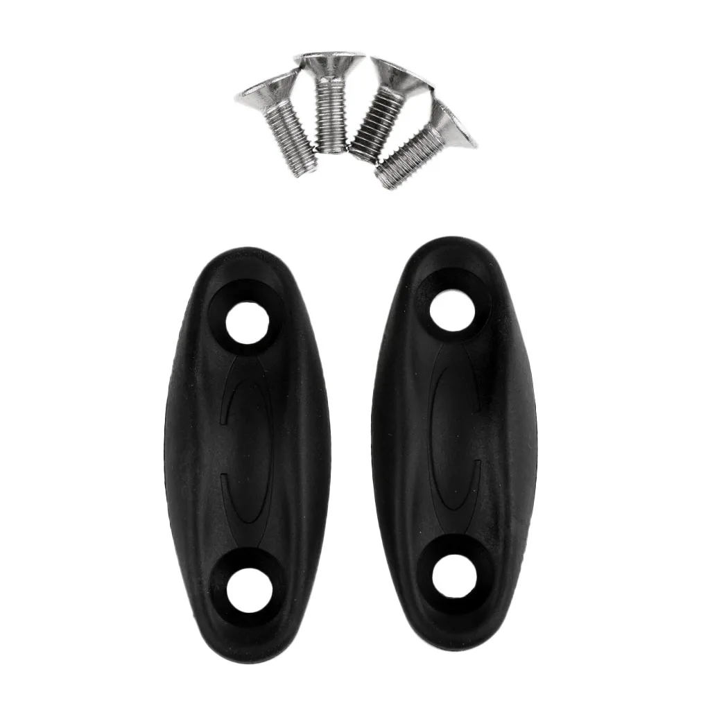 2 Pieces Canoe Kayak Boat Toggle Carry Grip Handle with Cord Rope Screws