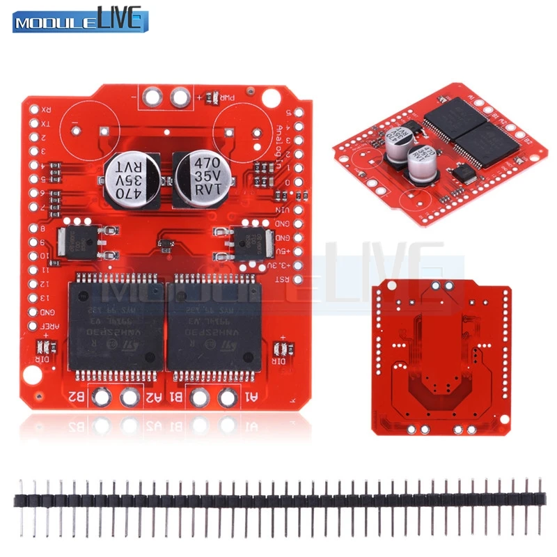 

1Pcs 16V 30A Dual VNH2SP30 Stepper Motor Driver Module Monster Moto Shield Replace L298 H-bridge with VNH2SP30 Driver