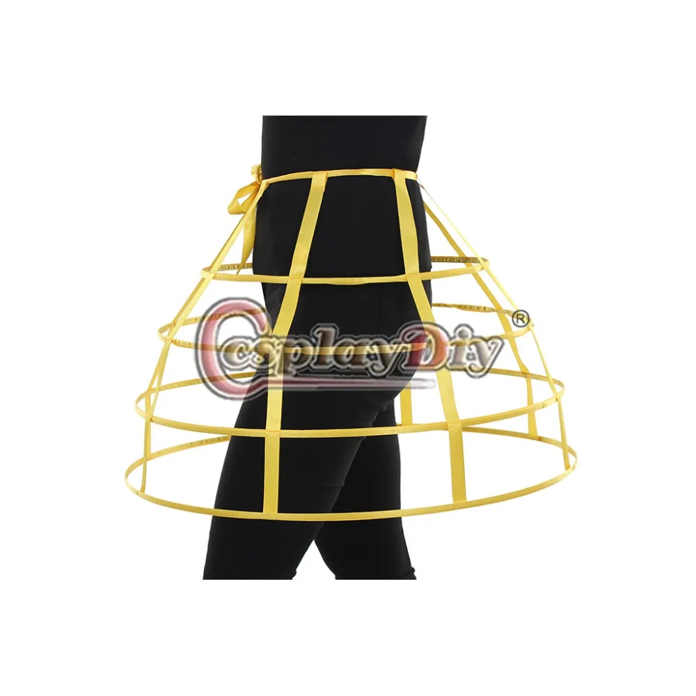 Cosplaydiy ߼  巹  Ĵ  ĿƮ Victorian Bustle Petticoat Performance Dress Underskirt L320