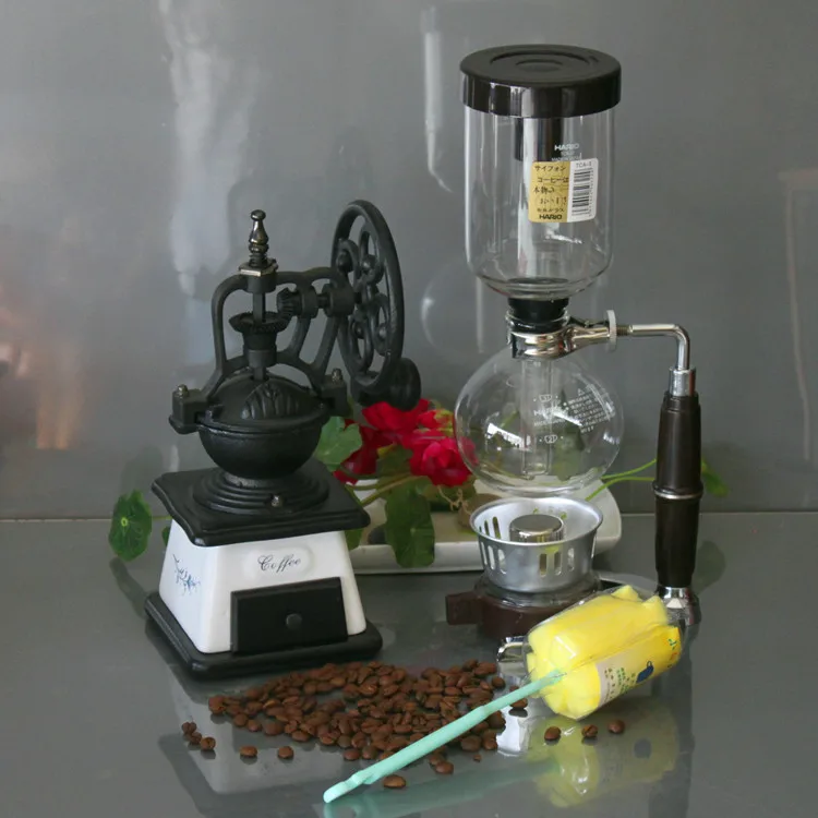 Japanese style coffee machine set manual coffee grinder dismembyator