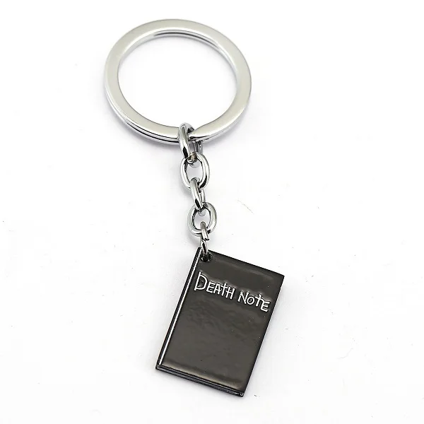 Japanese Anime keychains Death Note Lettering Black Notebook Keychain cosplay Theme Party Memorial Decoration Gifts keyring