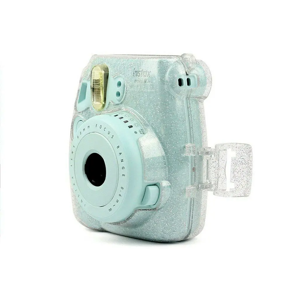 

BAAQII Camera Protective Case Crystal Hard PVC Cover For Fujifilm Instax Mini 8 8+ 9 Adjustable Shoulder Strap TTDAALD1885881