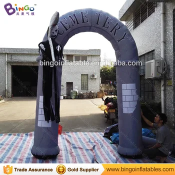 

2017 Giant Halloween Decor Atch Inflatable 3M / 10ft High Inflatables Graveyard Tunnel for Halloween's Event toys
