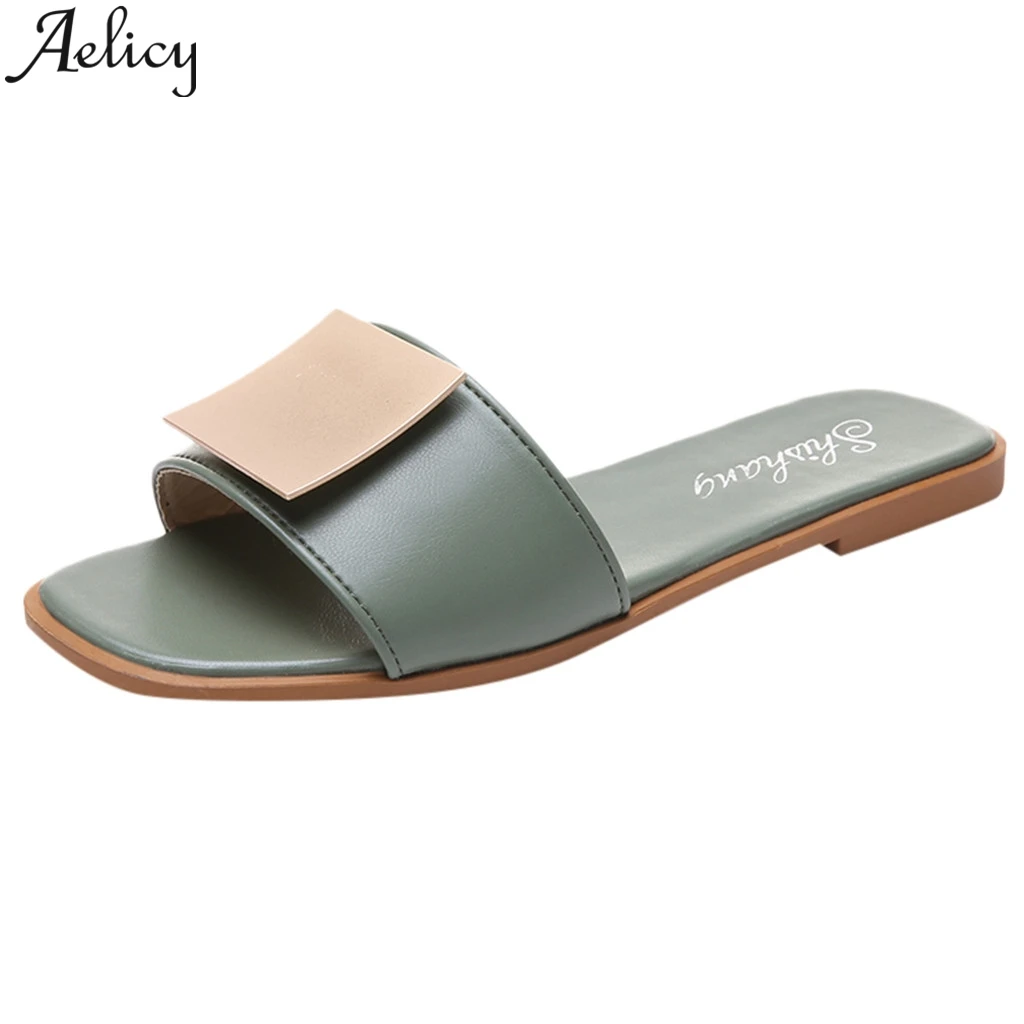 

JAYCOSIN 2019 Women's Slippers Solid Color Fashion Slippers Comfortable Casual Shoes Beach Swimming Water Shoes Summer Sandals