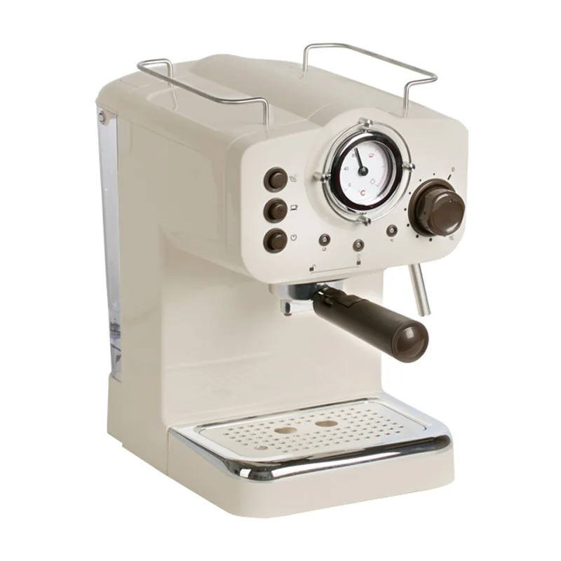 

Italian Coffee Machine Semi-automatic Electric Coffee Maker Visual Temperature Control Espresso Machine 15Bar Steam Milk Frother