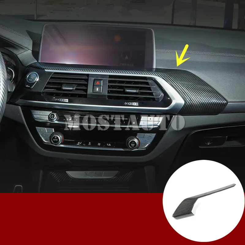 For BMW X3 G01 X4 G02 Carbon Fiber Style Center Console Moulding Cover