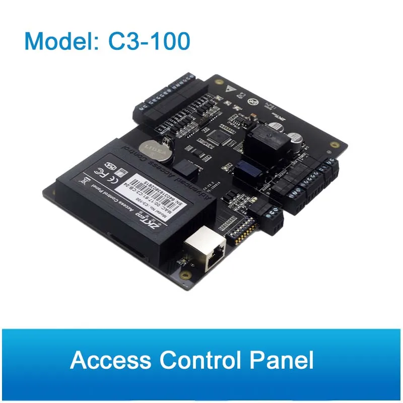 

ZK C3-100 One door Security IP-based Door Access Control Panel TCP/IP and RS485 Communication Advanced Access Door Controller