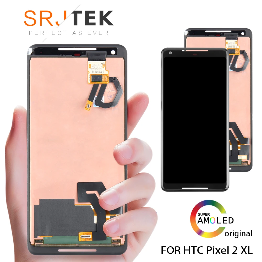 

6.0" For HTC Google Pixel 2 XL LCD Display Touch Screen Digitizer Assembly Replacement+Tools For Google Pixel 2 LCD Display 5.0