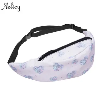 

Aelicy New 3d Printing Fashion Waist Bag Women Fanny Packs Pillow-Shaped Cell Phone Belt Bum Bag Waist Packs for Men