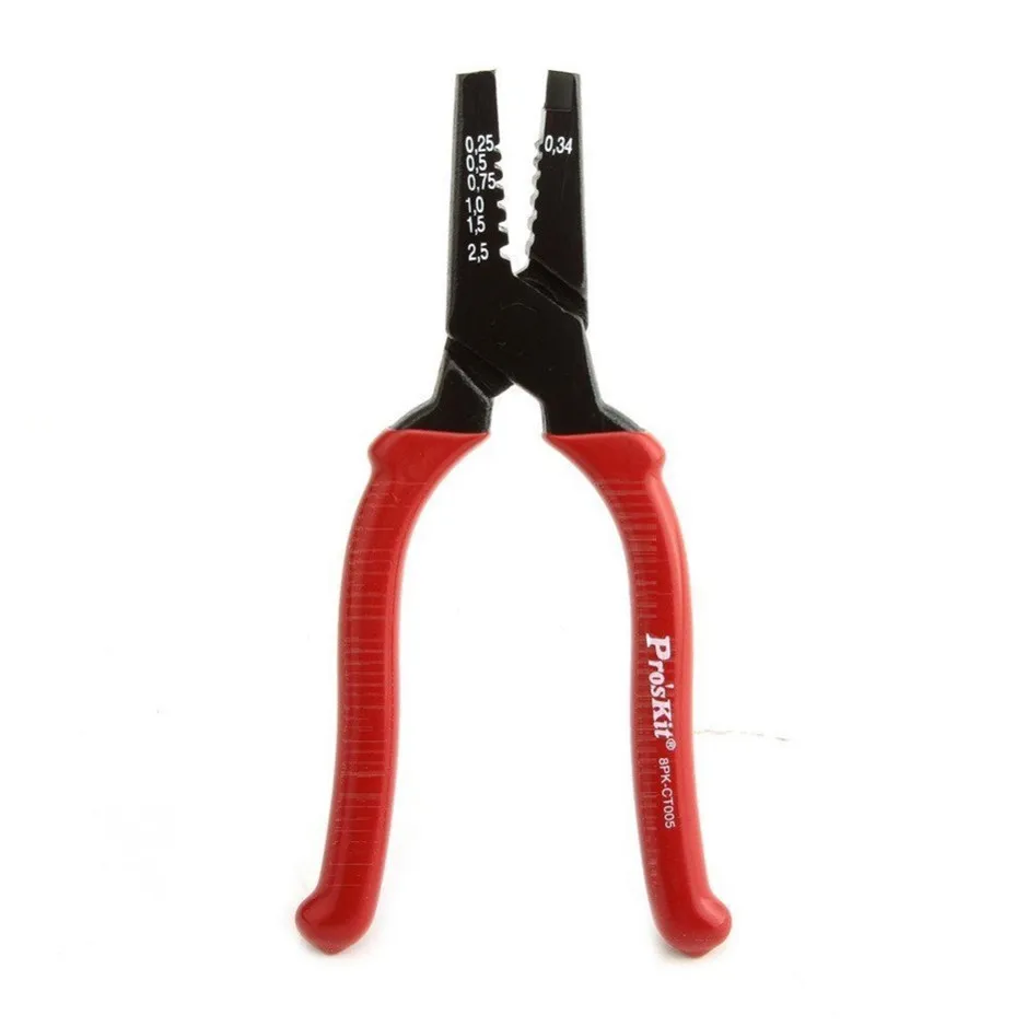 

Pro'sKit 8PK-CT005 Precision Crimp Tool With Terminal (160mm) With 150 Pcs Terminals Crimping pliers Crimping plier