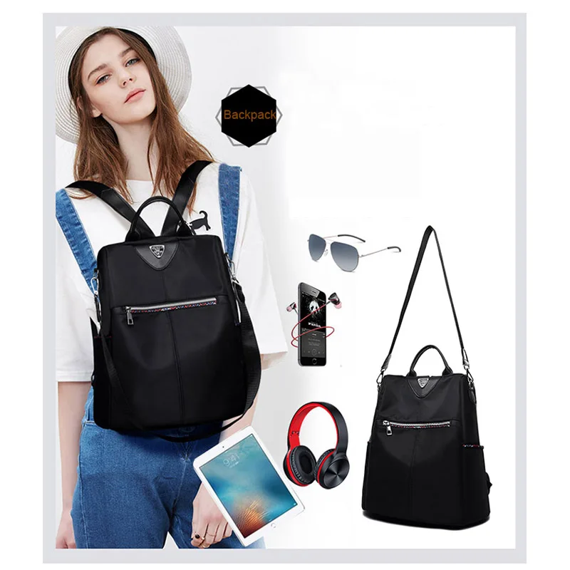 “ Mochila de Couro do Vintage Retro Mochila Mulheres Marca Mochila