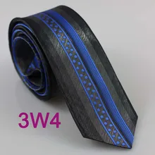 Yibei Coachella Тонкий Тощий узкий Галстуки мужской черный Королевский синий фингал corbatas жаккард в Вертикальную Полоску горошек галстук