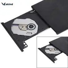 High Quality Portable Slim USB3.0 SATA Exteranal DVD RW ODD Device Optical Dluray Drives with USB Power Cable for Mac/Laptop/PC