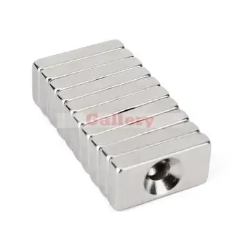 

20pcs Lot 20x10x4mm N35 Rare Earth Neodymium Magnets Strong Block Cuboid with 4mm Hole